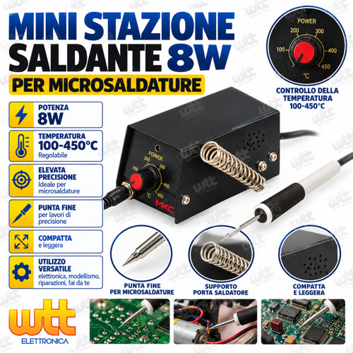 Mini stazione saldante mkc - stazione,