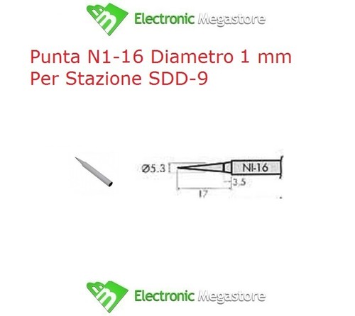 Punta mm - punta, n1-46