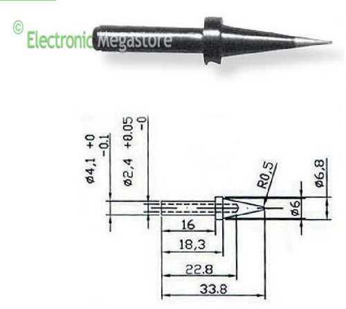 Punta fine 5mm per - punta,